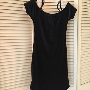 Velvet black dress